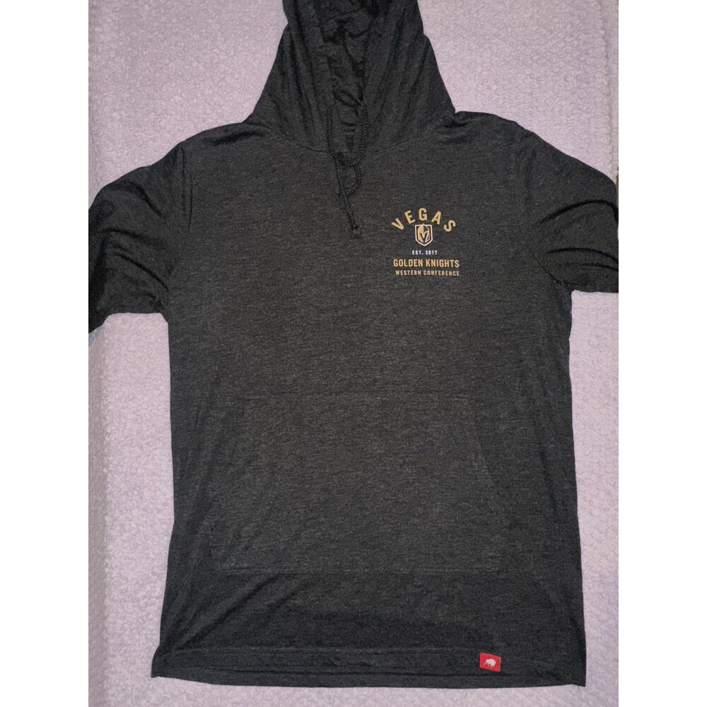 Sportiqe Vegas Golden Knights Heather Black Hoodie Sweatshirt Size XL